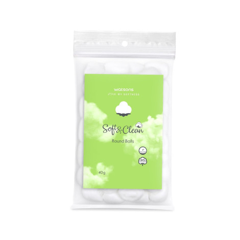 Watsons Soft & Clean Round Balls 40g