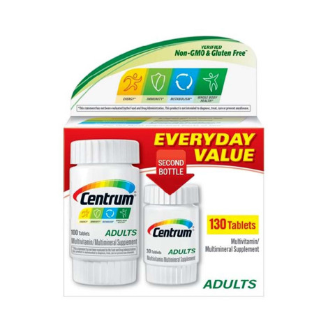 Centrum Adult Multivitamin Multimineral With Zinc and Vitamins 130 Tablets