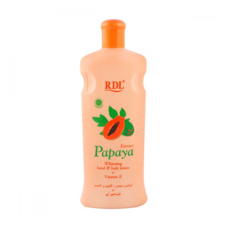 RDL Extract Papaya Whitening Hand & Body Lotion With Vitamin E 600ml