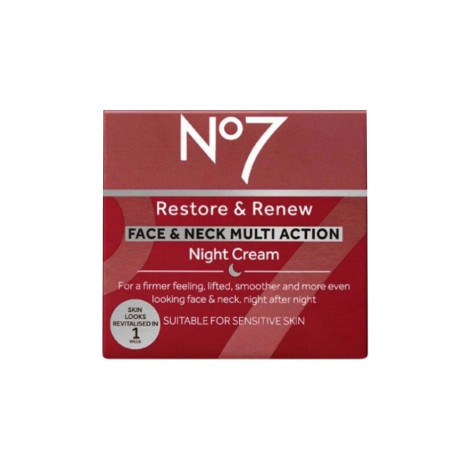 No7 Restore & Renew Multi-Action Face And Neck Night Cream 50ml
