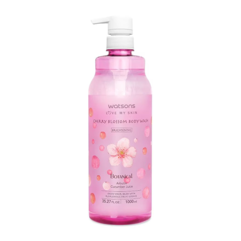 Watsons Botanical Brightening Cherry Blossom Body Wash 1000ml