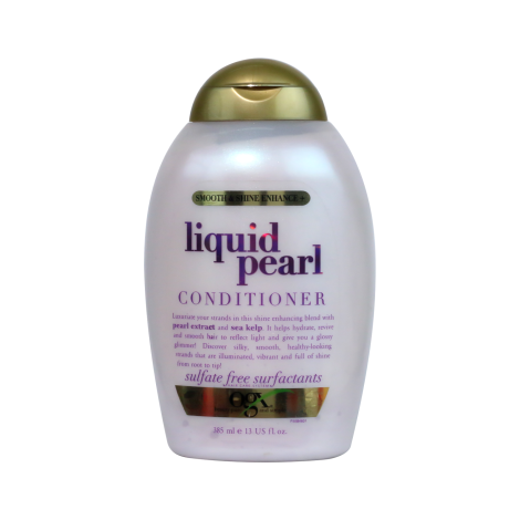 OGX Smooth & Shine Enhance + Liquid Pearl Conditioner 385ml