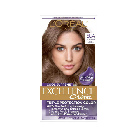 L'Oreal Hair Colour Excellence - 6UA Ultra Ash Light Brown