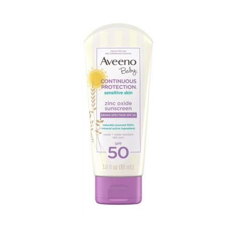 Aveeno Baby Continuous Protection Sensitive Skin Sunscreen SPF 50 88ml