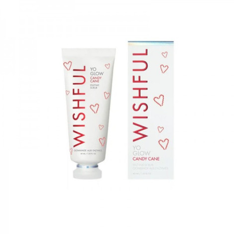 Huda Beauty Wishful Yo Glow Candy Cane Enzyme Scrub 40ml