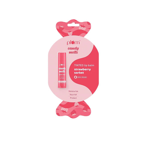 Plum Candy Melts Tinted Lip Balm - Strawberry Sorbet