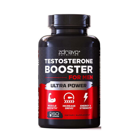 Zdravo Nutrition Testosterone Booster for Men Ultra Power – 60 Caps