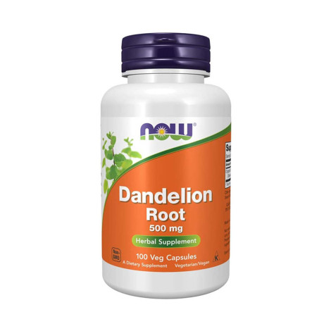 Now Dandelion Root 500 mg – 100 Veg Capsules