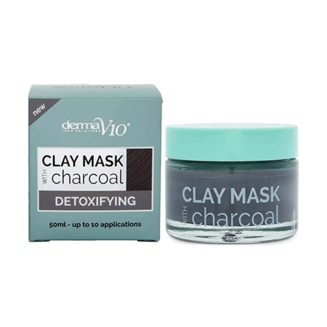 Derma V10 Clay Mask Charcoal Detoxifying 50ml