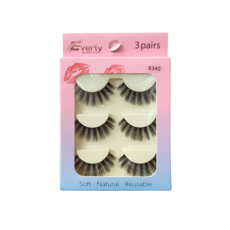 Everly Beauties 3Pair Series False Eyelash - G340
