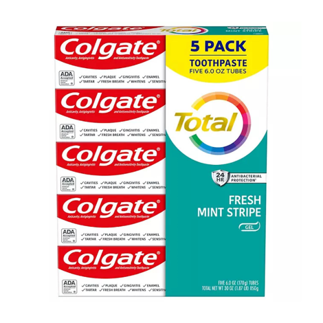Colgate Total Fresh Mint Strip Gel Toothpaste 170g