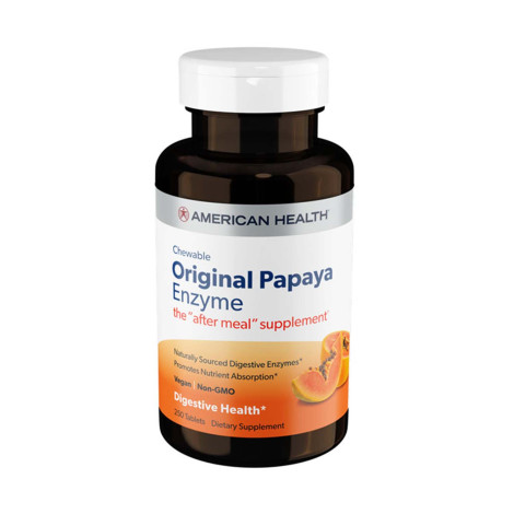 American Health Original Papaya Enzyme – 250 Tablets