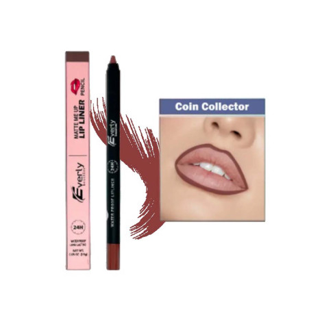 Everly Beauties Matte Makeup Waterproof Lip Liner - Coin Collector