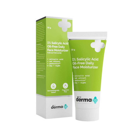 The Derma Co 1% Salicylic Acid Oil-Free Daily Moisturizer 50g