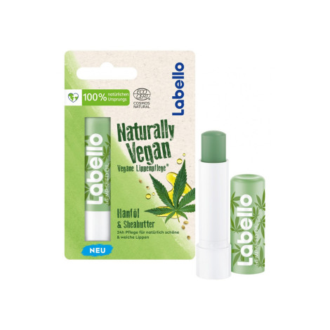 Labello Naturally Vegan Hamp Oil & Shea Butter Lip Balm 5.2ml