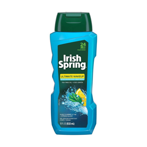 Irish Spring Ultimate Wakeup Tea Tree Oil + Iced Lemon Body Wash 532ml