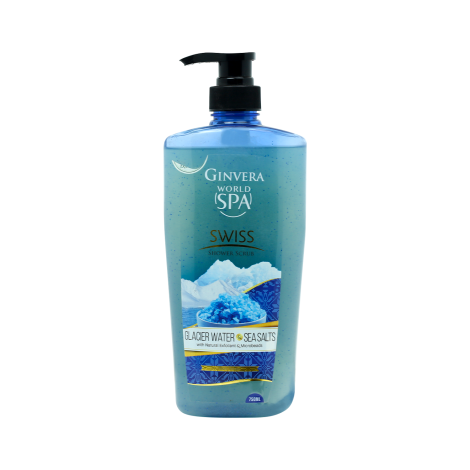 Ginvera World SPA Swiss Glacier Water & Sea Salts Shower Scrub 750ml