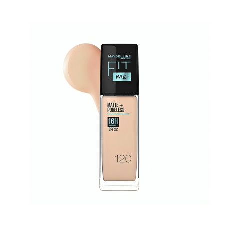 Maybelline Fit Me Matte Poreless 16H Oil Control Foundation- 120