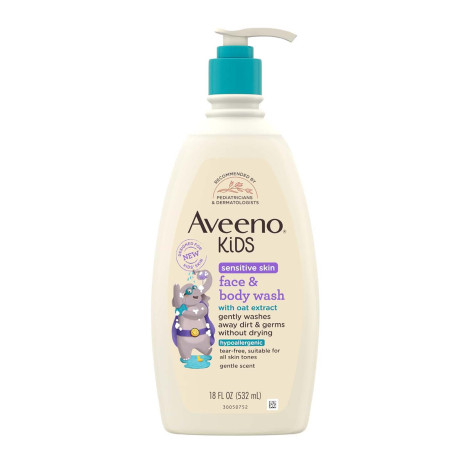 Aveeno Sensitive Skin Face & Body Wash 532ml