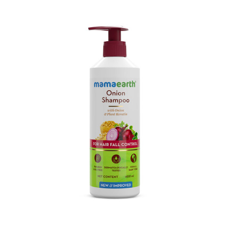 Mamaearth Onion Shampoo For Hair Fall Control 400ml