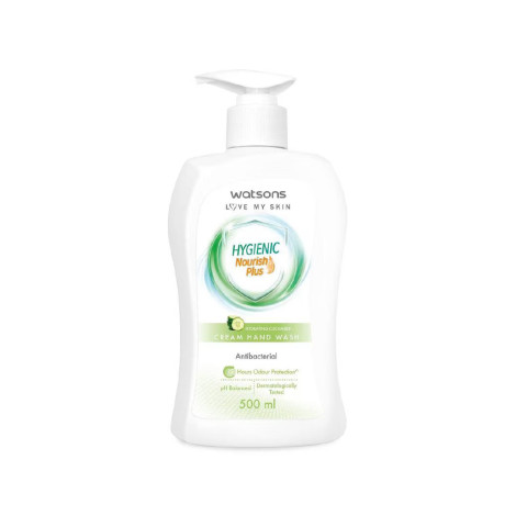 Watsons Hygienic Nourish Plus Sensitive Hydrating Cucumber Cream Hand Wash 500ml