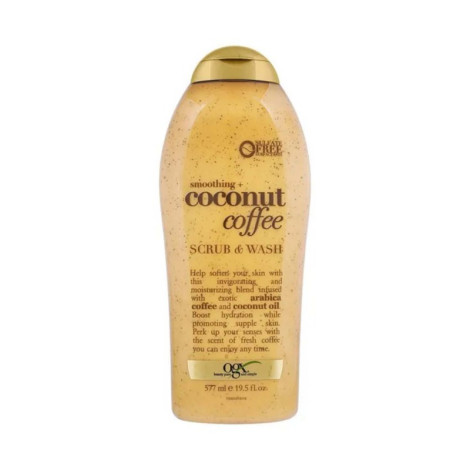 Ogx Smoothing+ Coconut Coffee Scrub & Wash 577ml