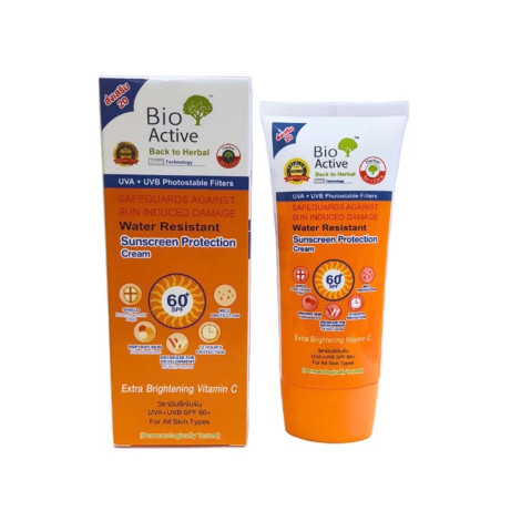 Bio Active Water Resistant Sunscreen Protection Cream SPF60+ 60g