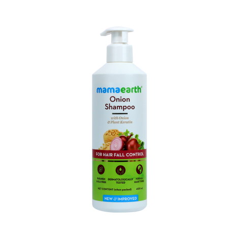 Mamaearth Onion Shampoo for Hair Fall Control 250ml