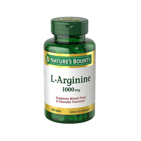 Nature’s Bounty L-Arginine 1,000mg 50 Tablets