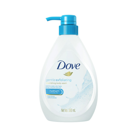 Dove Gentle Exfoliating Nourishing Body Wash 550ml