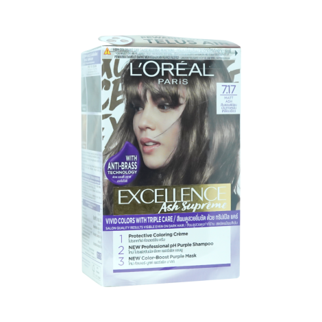 L'Oreal Excellence Matt Ash Hair Colour-7.17