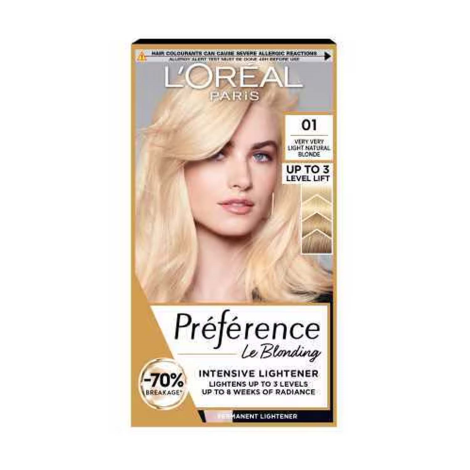 Loreal Hair Color Preference - 01 Very Very Light Natural Blonde