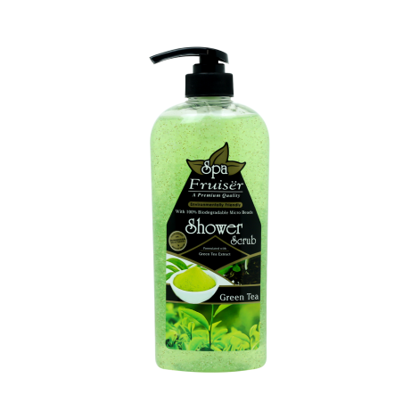 Fruiser Spa Green Tea Shower Scrub 730ml