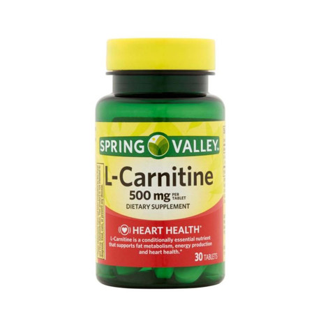 Spring Valley L-Carnitine 500mg 30 Tablets