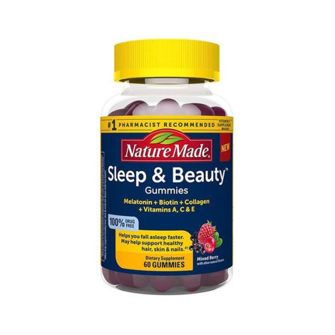 Nature Made Sleep & Beauty Gummies - 60 Gummies