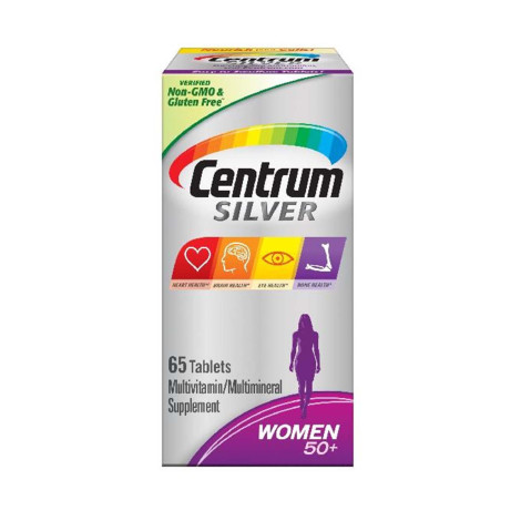 Centrum Silver Women 50+ Multivitamin, Vitamin D3, 65 Tablets USA