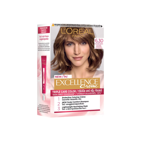 Loreal Excellence Creme Hair Color - 6.30 Golden Dark Blonde