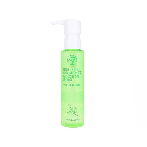 W7 Green T-Time with Green Tea Cactus & Oat Extract Toner 120ml
