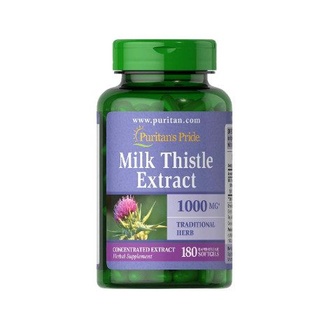 Puritan’s Pride Milk Thistle Extract 1000mg 180 Softgels (USA)