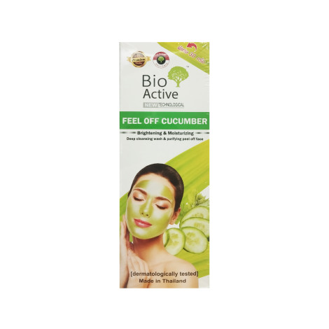 Bio Active Brightening & Moisturizing Deep Cleansing Wash & Purifying Peel Off Cucumber Mask 70g