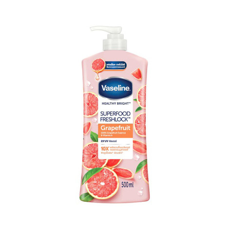 Vaseline Healty Bright Superfood Freshlock Grapefruit Body Loiton 500ml
