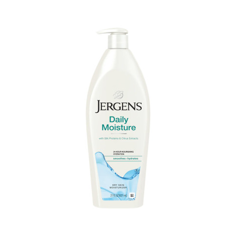 Jergens Daily Moisture 24H Nourishing Hydration Moisturizer Lotion for Dry Skin 621ml