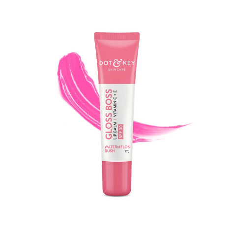 Dot & Key Gloss Boss Lip Balm Vitamin C+E SPF30 - Watermelon Rush 12g
