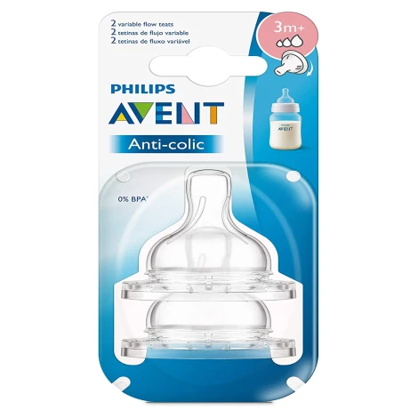 Philips Avent Anti-colic Nipple- 2 Pcs
