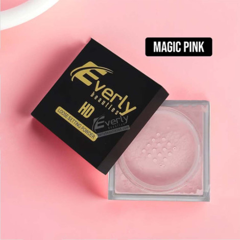 Everly Beauties HD Loose Setting Powder - Magic Pink