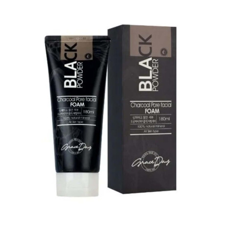 Grace Day Black Powder Charcoal Pore Facial Foam 180ml