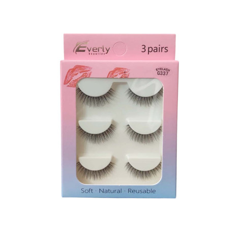 Everly Beauties 3Pair Series False Eyelash - G337