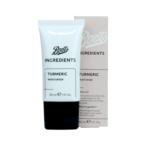 Boots Ingredients Turmeric Moisturiser 30ml