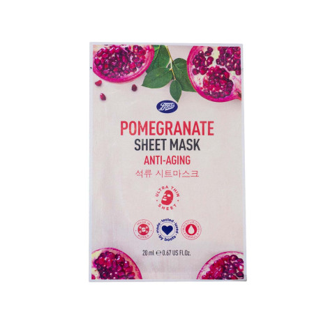 Boots Pomegranate Sheet Mask 20ml
