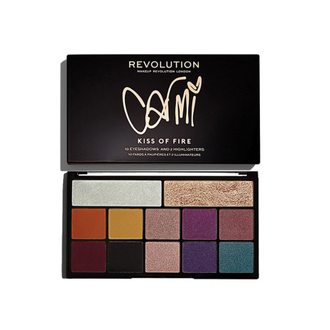 Makeup Revolution Kiss Of Fire Carmi Eyeshadow And Highlighter Palette
